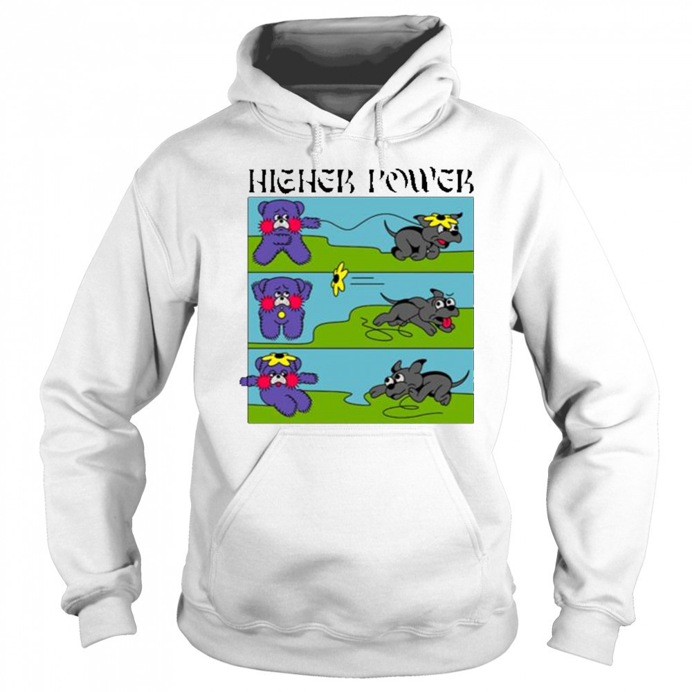 Higher Power Flower Dog T-Shirt Hoodie