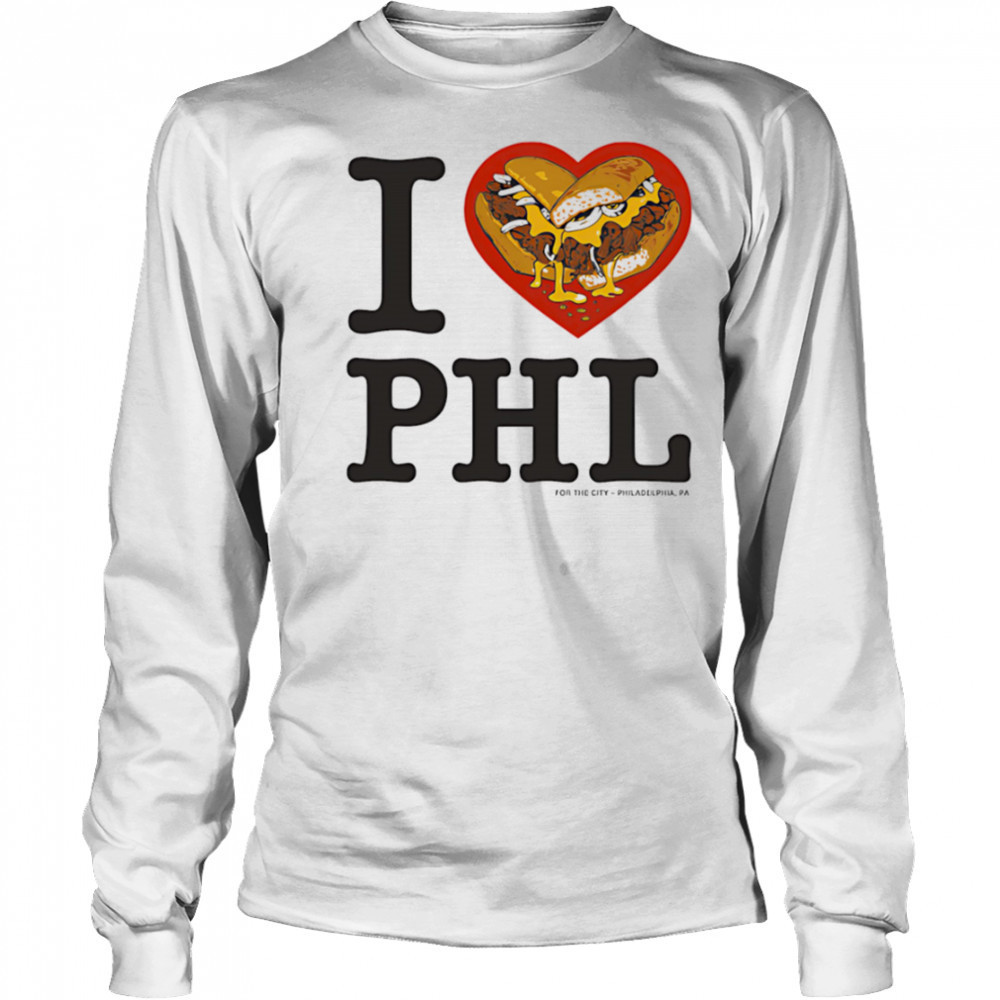 I Love PHL Hamburguesa shirt Long Sleeved