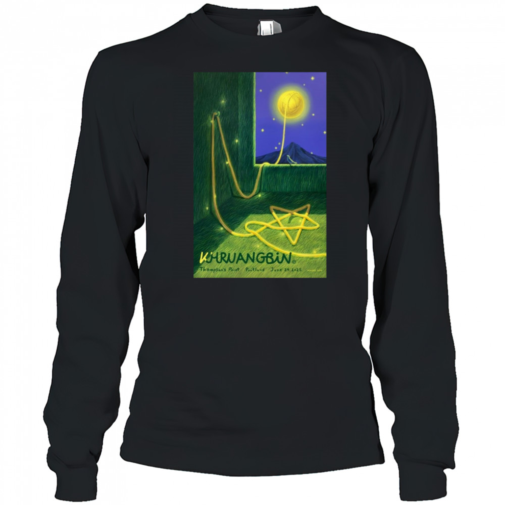 Khruangbin Poster June 29 2025 Thompson’s Point Portland ME T-Shirt Long Sleeved