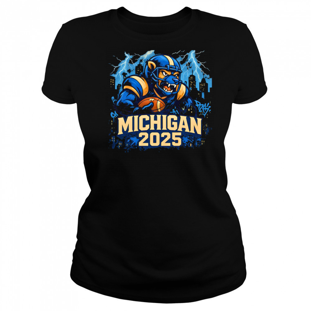 Michigan Wolverines 2025 mascot Growl shirt Women's T-shirt