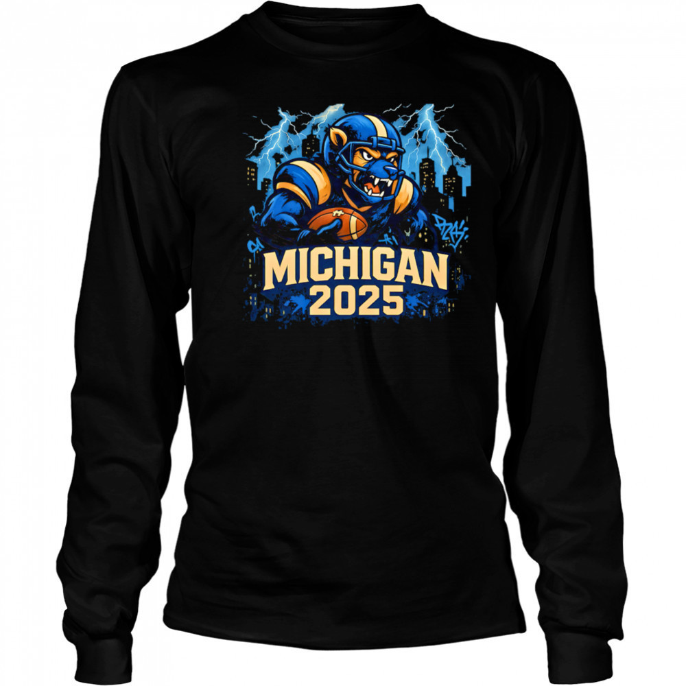 Michigan Wolverines 2025 mascot Growl shirt Long Sleeved