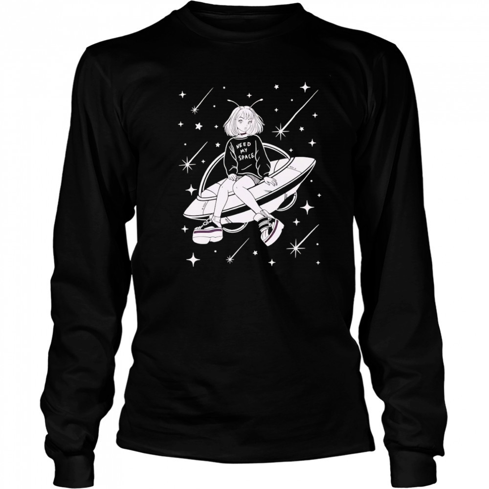 Need my space spaceship shirt Long Sleeved