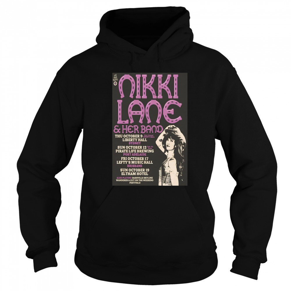 Nikki Lane Tour Australia 2025 Poster T-Shirt Hoodie
