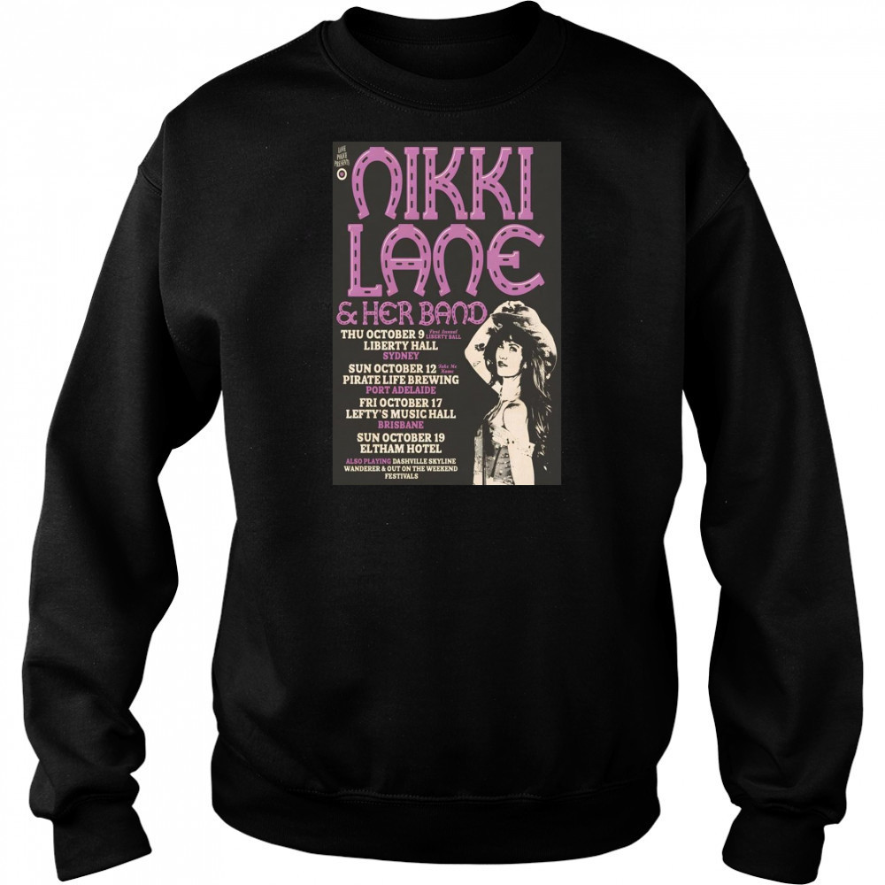 Nikki Lane Tour Australia 2025 Poster T-Shirt Sweatshirt