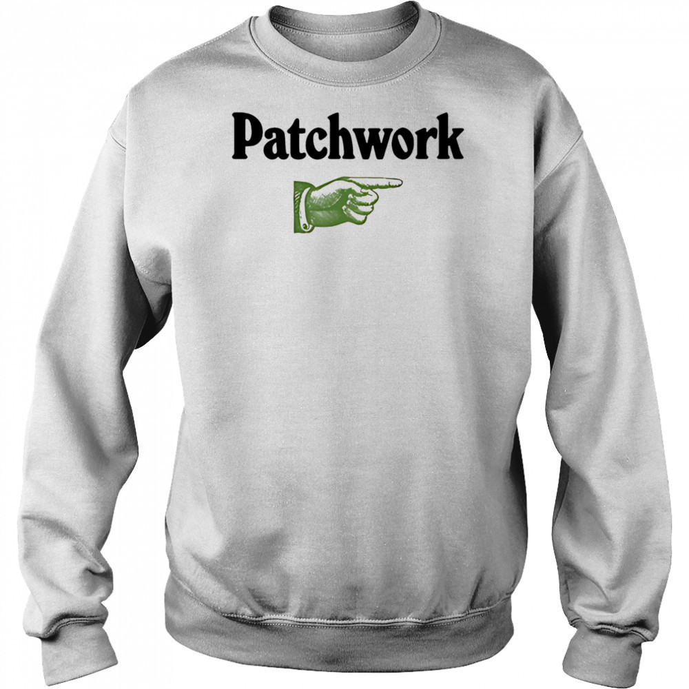 Patchwork this way Ecru shirt Sweatshirt