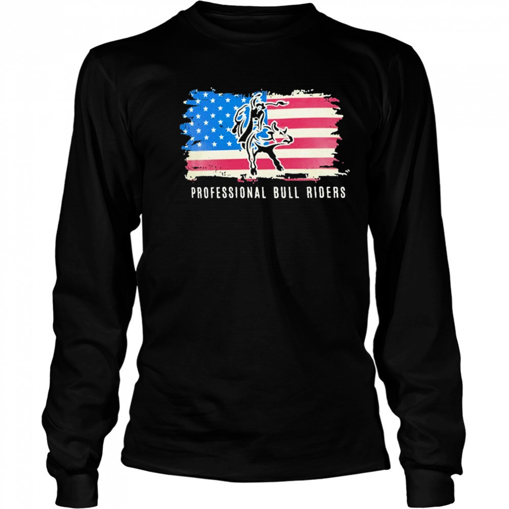 PBR Americana Youth Fringe Flag Rider T-Shirt Long Sleeved