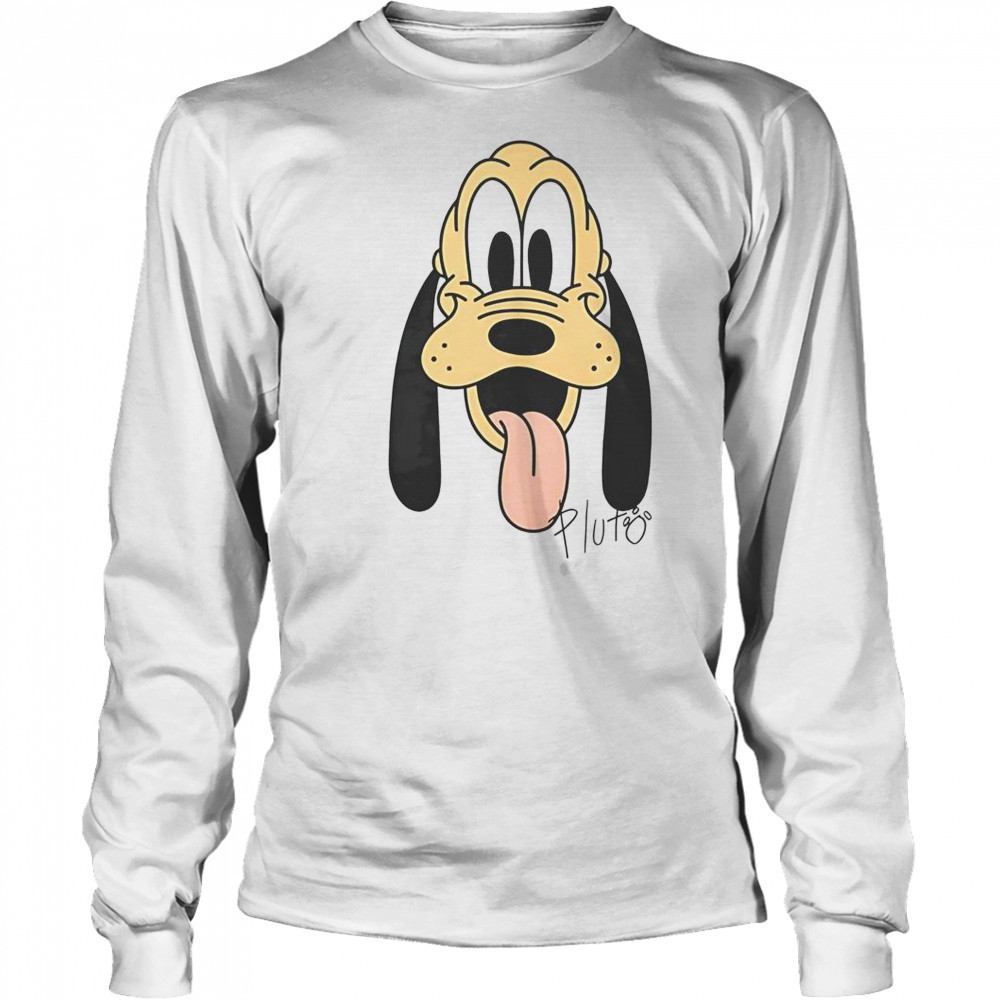 Pluto Disney Big Face T-Shirt Long Sleeved