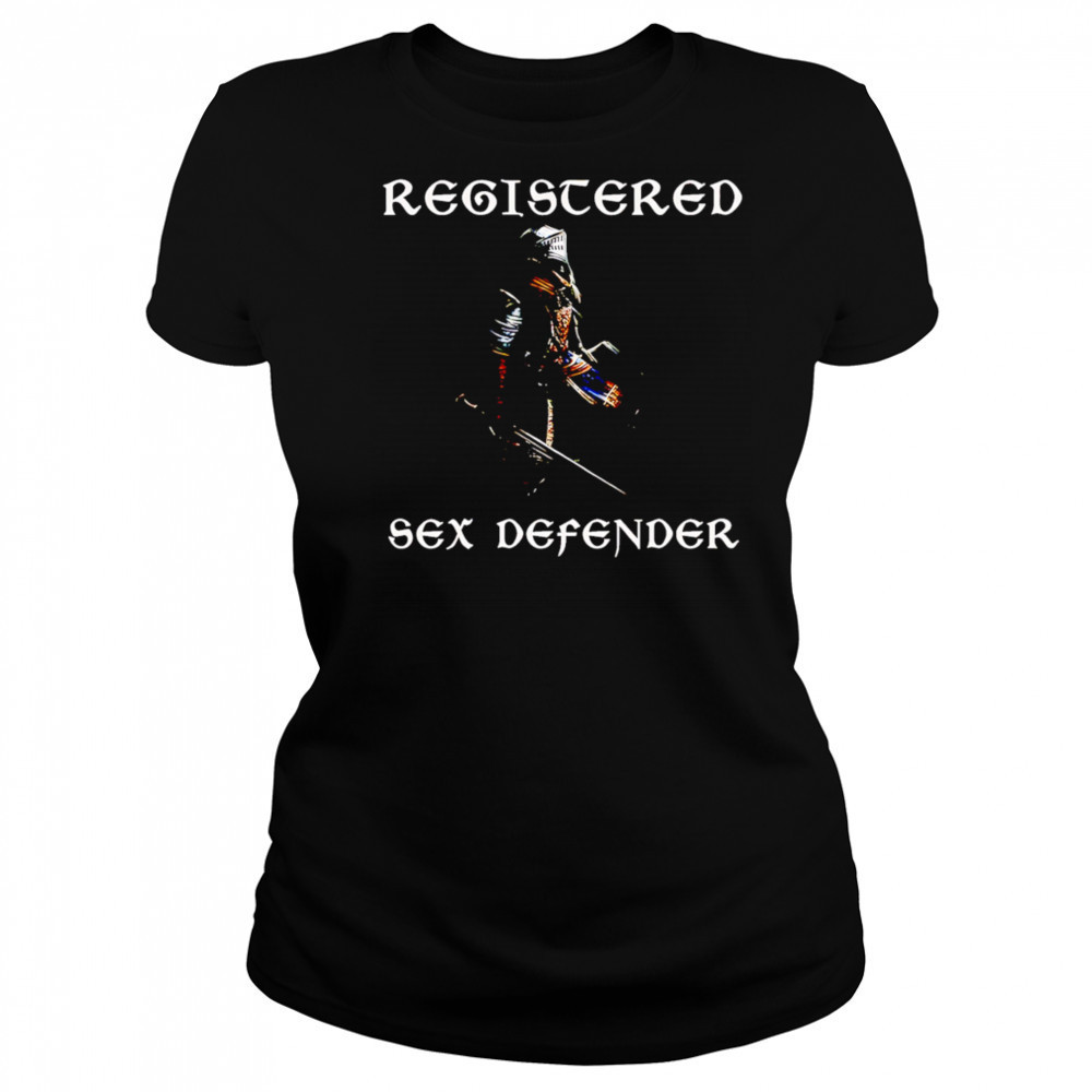 Registered Sex Defender combatant shirt Women's T-shirt