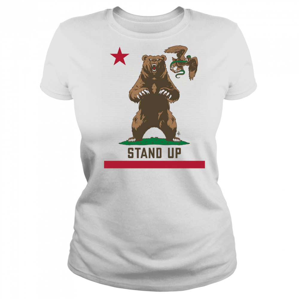 Stand up California flag shirt Women's T-shirt