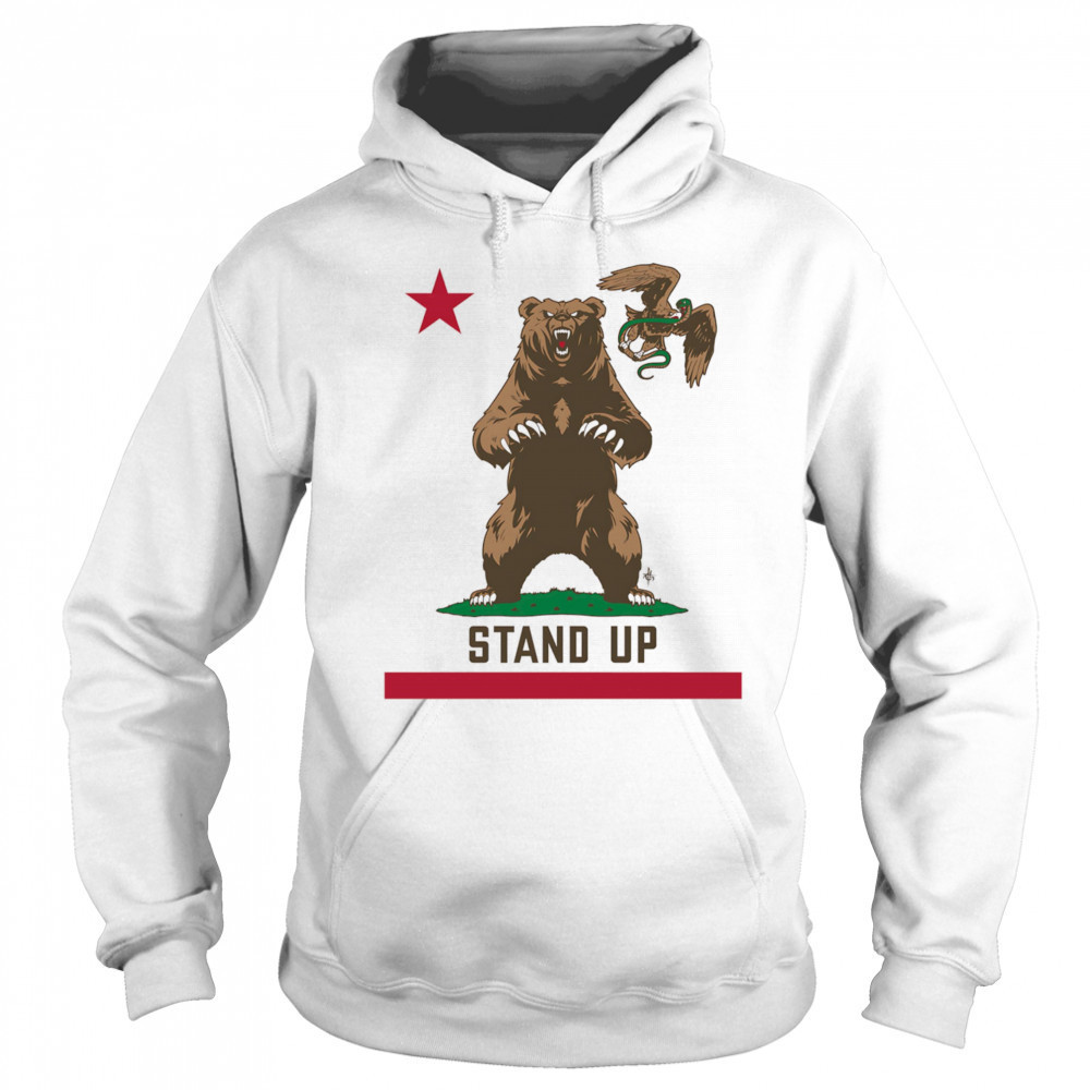 Stand up California flag shirt Hoodie