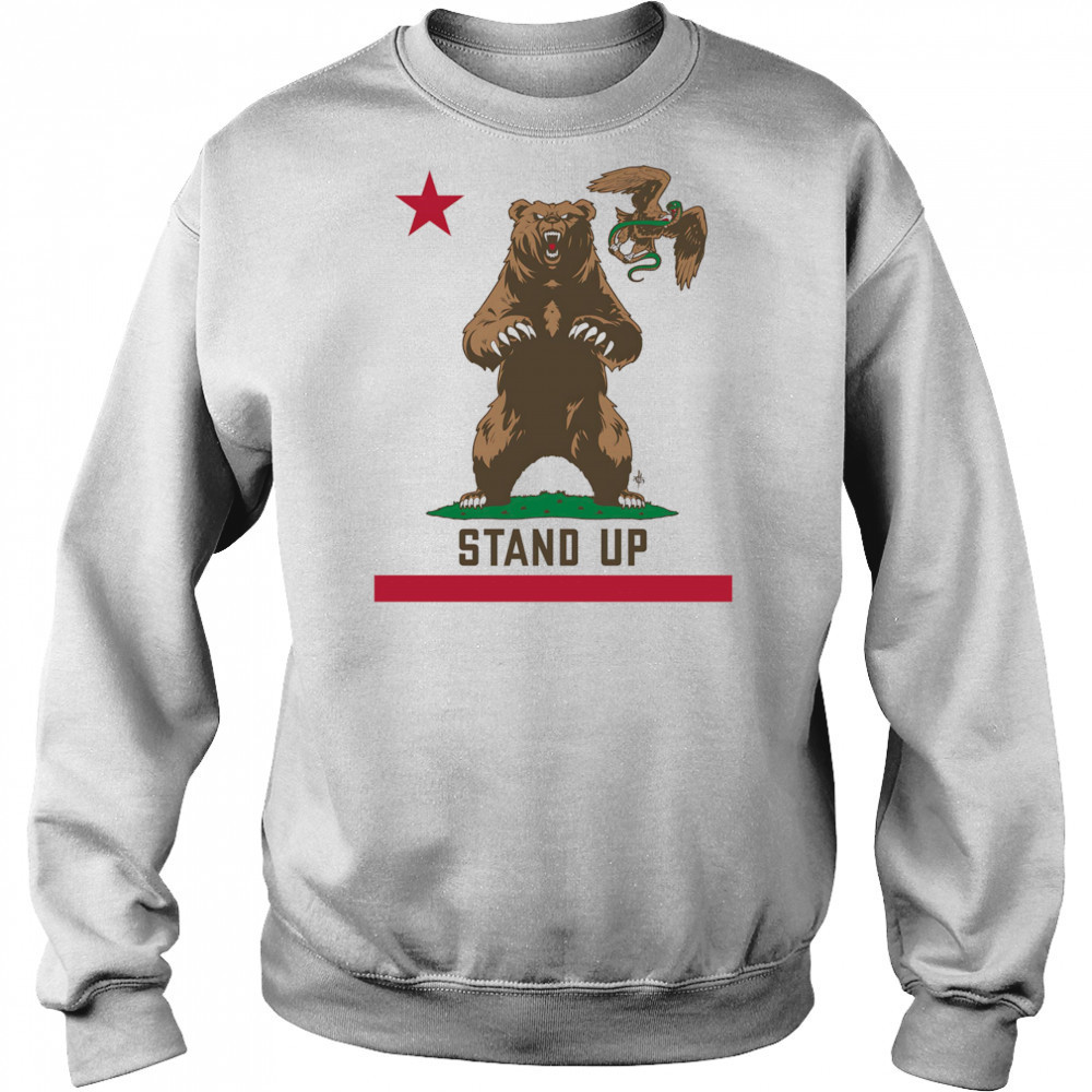 Stand up California flag shirt Sweatshirt