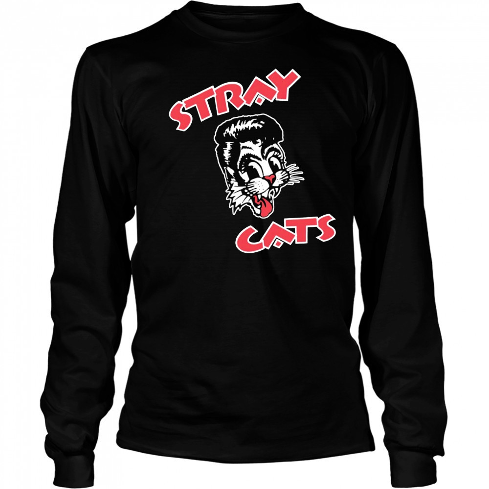 Stray Cats logo shirt Long Sleeved