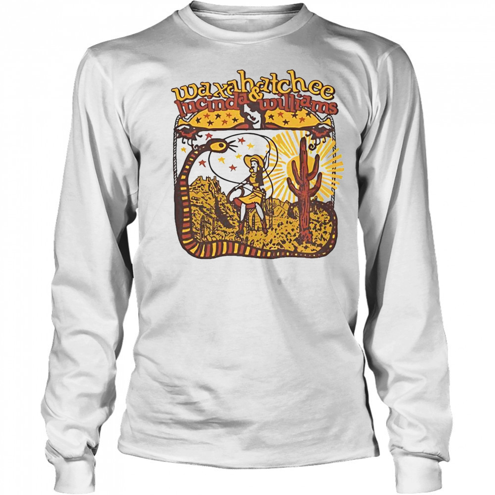 Top Waxahatchee Lucinda And Williams Luck Event 2025 Cowgirl Desert T-Shirt Long Sleeved