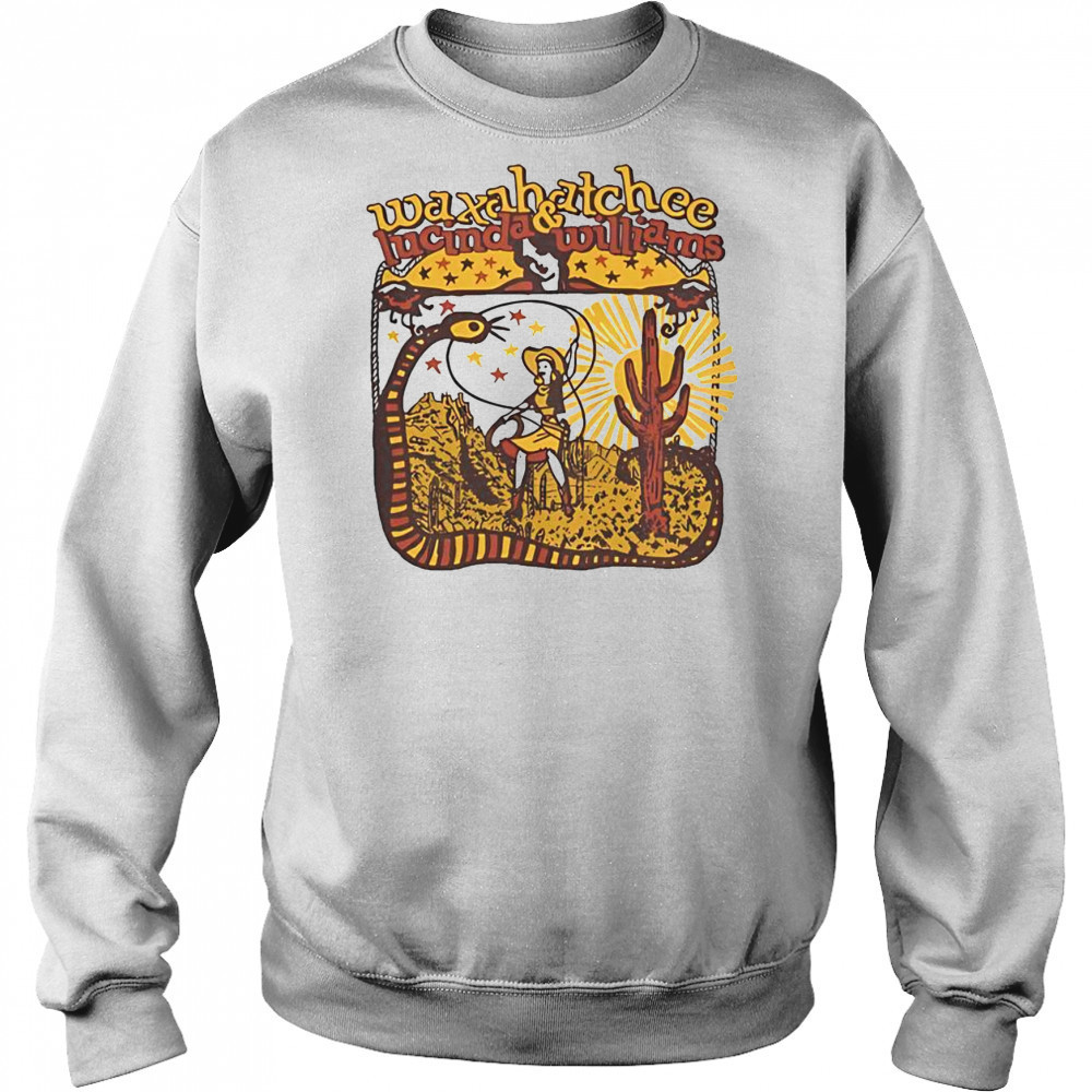 Top Waxahatchee Lucinda And Williams Luck Event 2025 Cowgirl Desert T-Shirt Sweatshirt