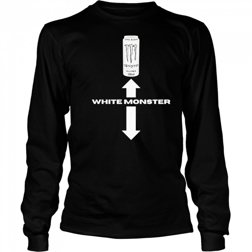 White Monster Energy shirt Long Sleeved