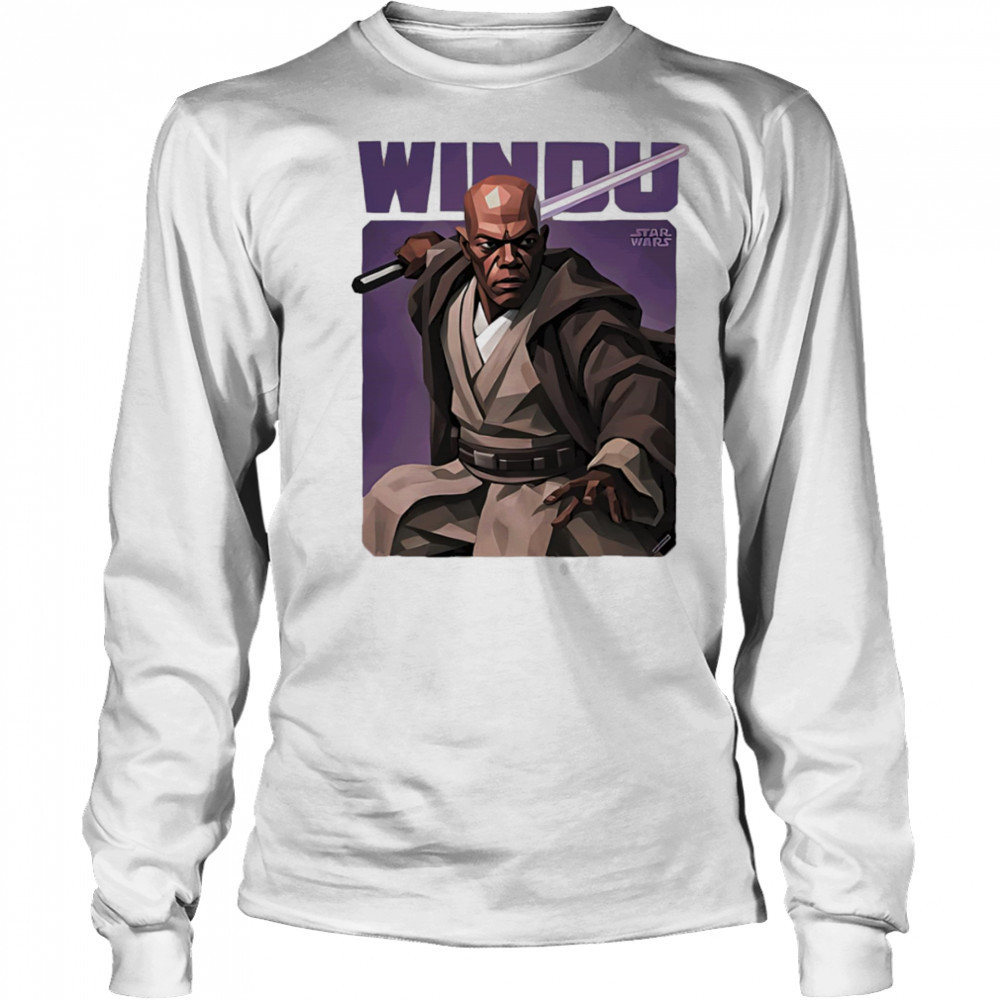 Windu dirty Star Wars shirt Long Sleeved