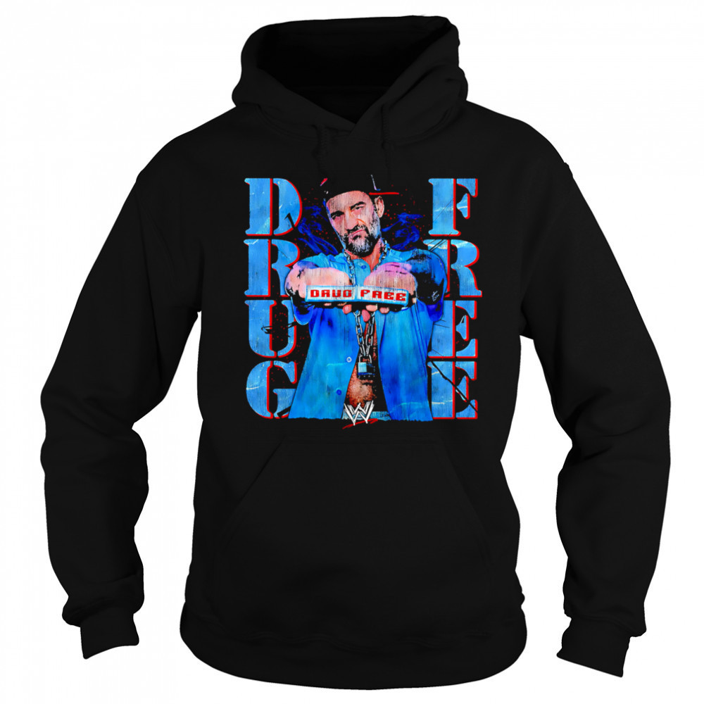 WWE Drug Free retro shirt Hoodie