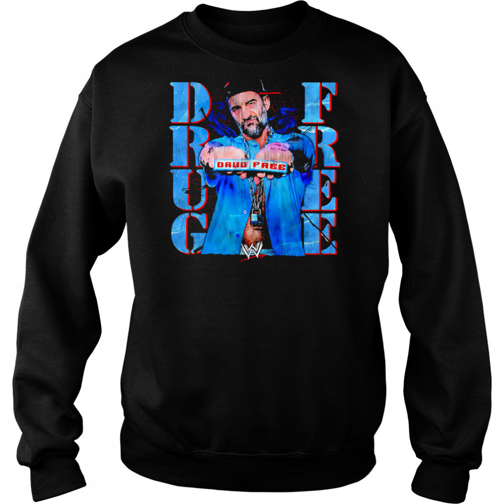 WWE Drug Free retro shirt Sweatshirt