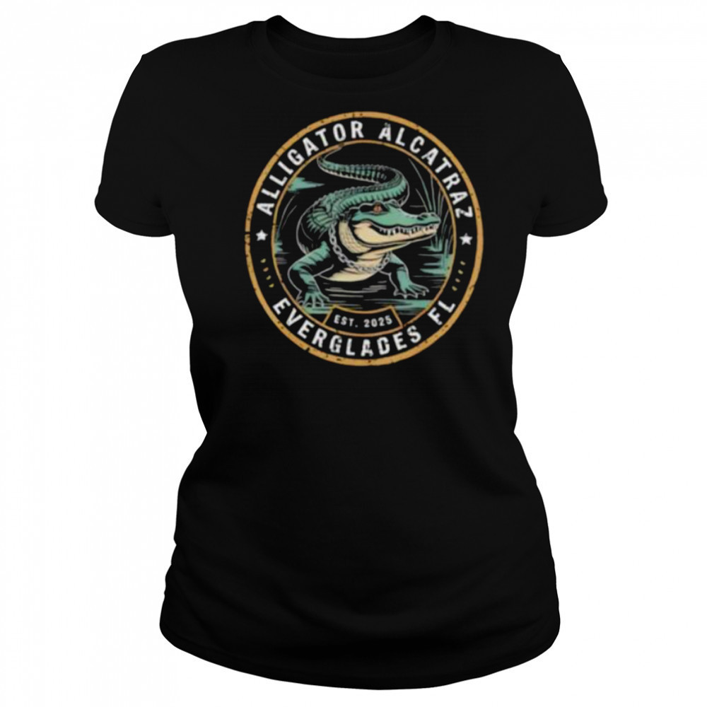 Alligator Alcatraz Florida Everglades est 2025 shirt Women's T-shirt