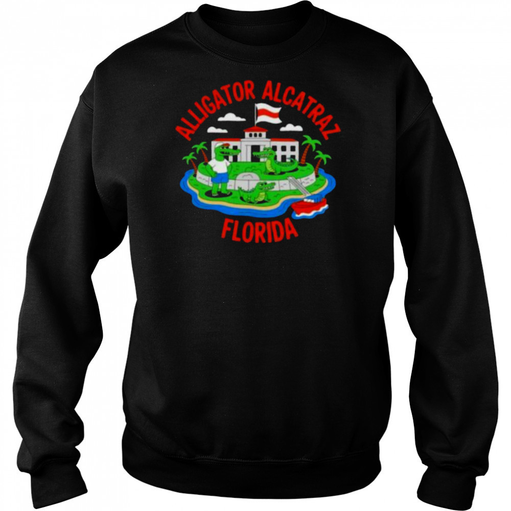 Alligator Alcatraz Florida Prison Island cartoon shirt Sweatshirt