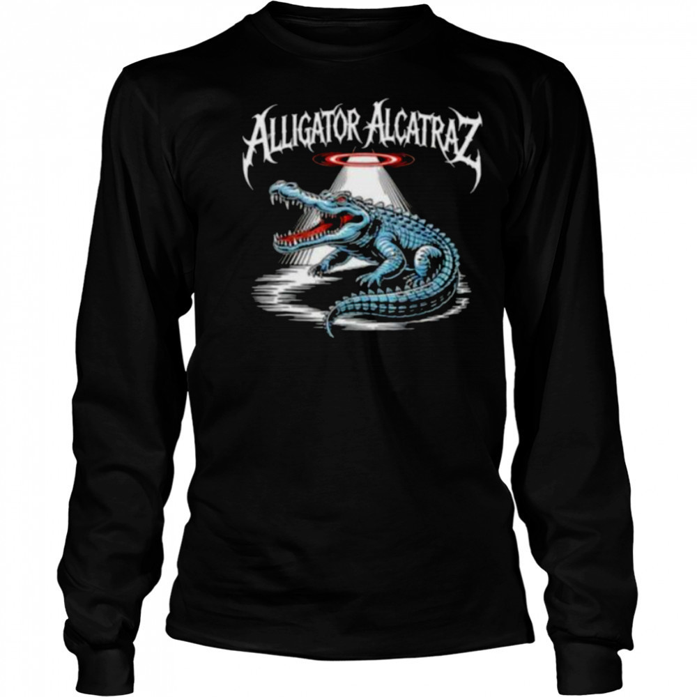 Alligator Alcatraz helicopter light shirt Long Sleeved