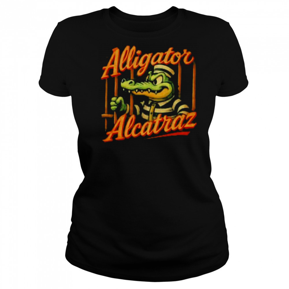 Alligator Alcatraz mugshot cartoon shirt Women's T-shirt