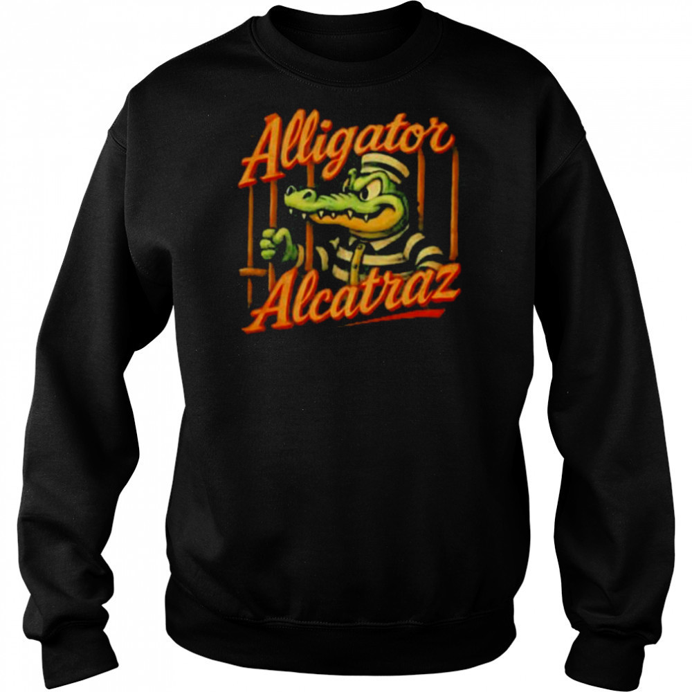 Alligator Alcatraz mugshot cartoon shirt Sweatshirt