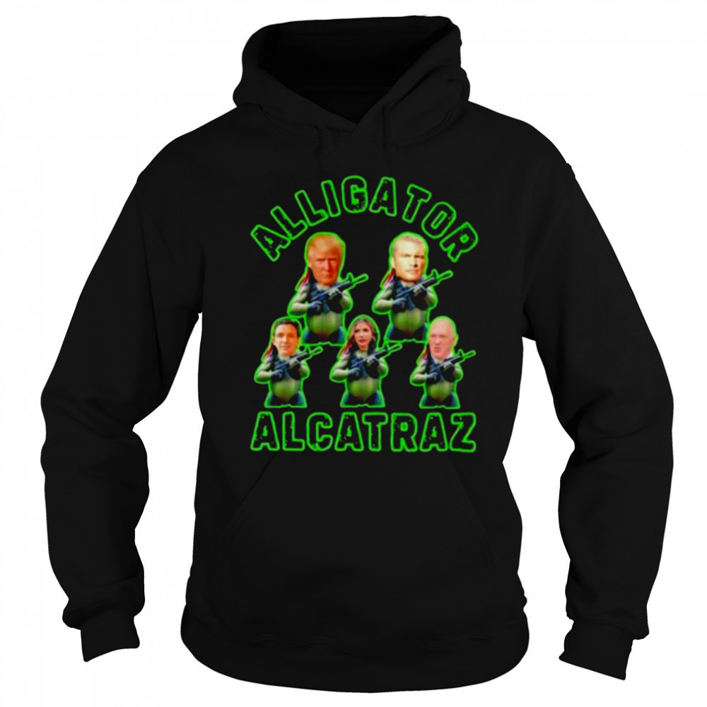 Alligator Alcatraz Trump gun shirt Hoodie