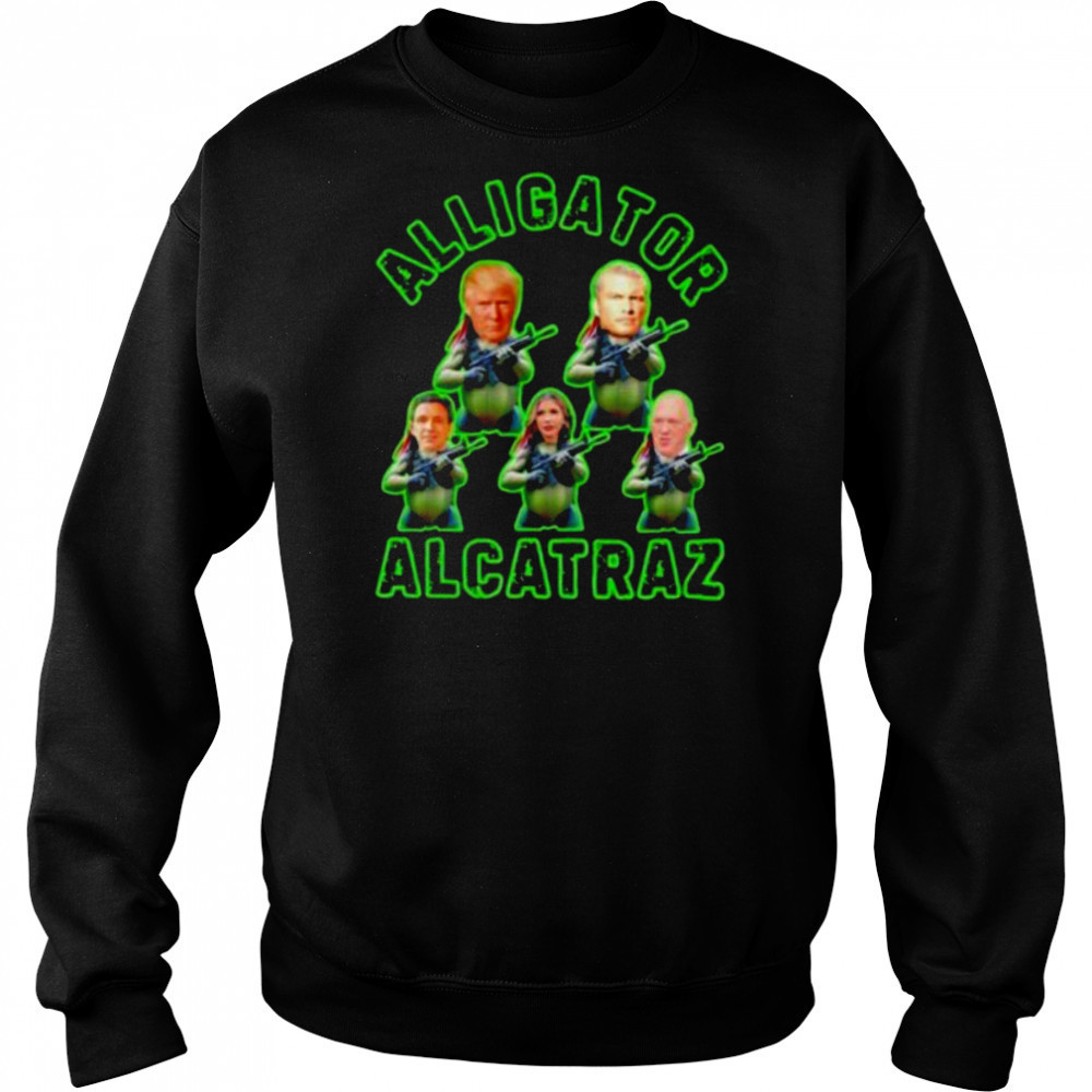 Alligator Alcatraz Trump gun shirt Sweatshirt