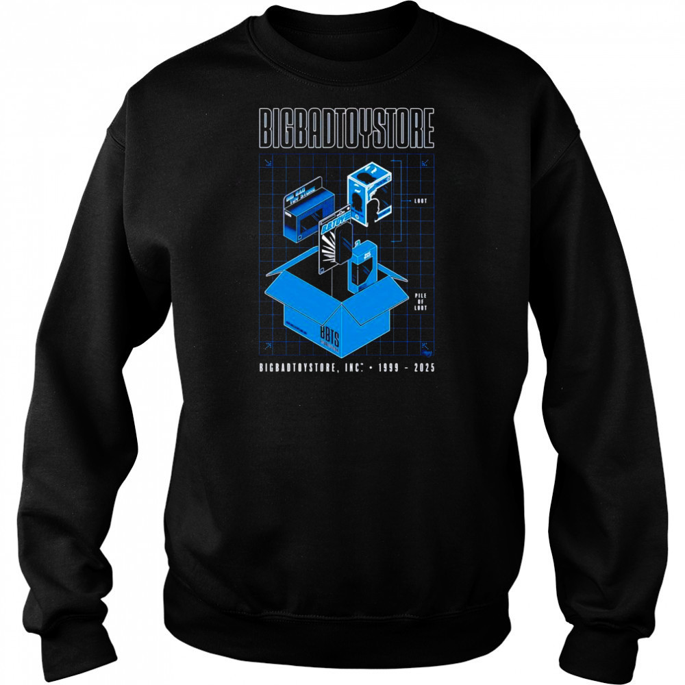 BigBadToyStore Pile of Loot Blueprint shirt Sweatshirt