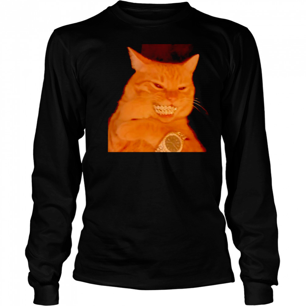 Bust Down cat shirt Long Sleeved