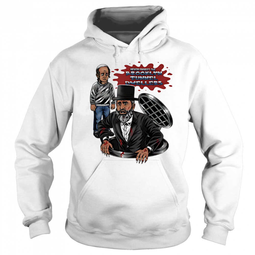 Chaotichermes wearing brooklyn tunnel dwellers shirt Hoodie