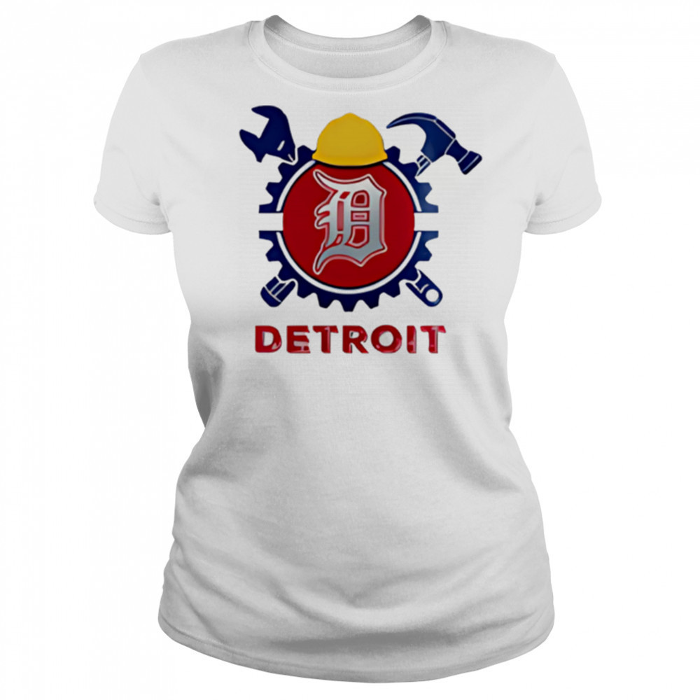 Detroit Tigers Happy Labor Day USA Baseball shirt Women's T-shirt