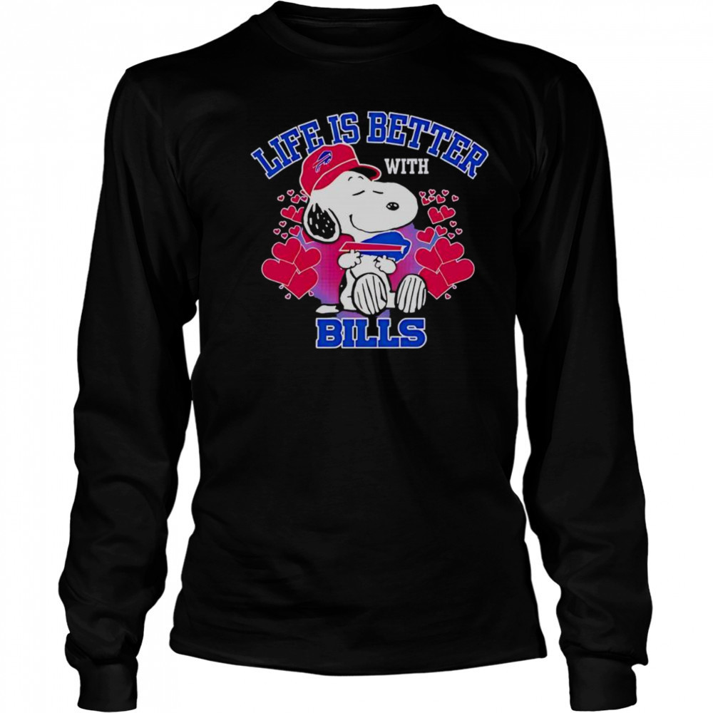 Good Snoopy Life Is Better With Bills T-Shirt Long Sleeved