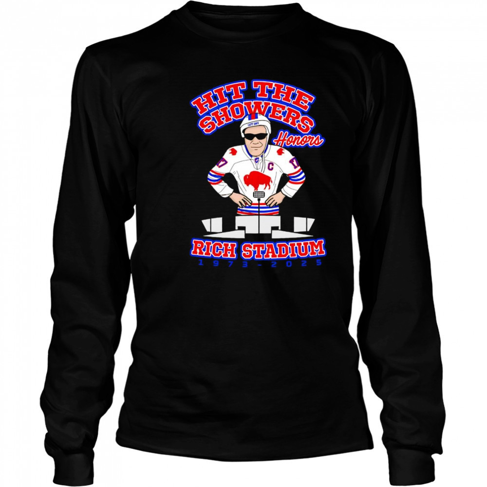 Hit the showers honors Rich Stadium 1973 2025 shirt Long Sleeved