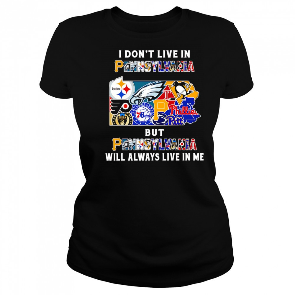 I don’t live in Pennsylvania but Pennsylvania will always live in me sport shirt Women's T-shirt