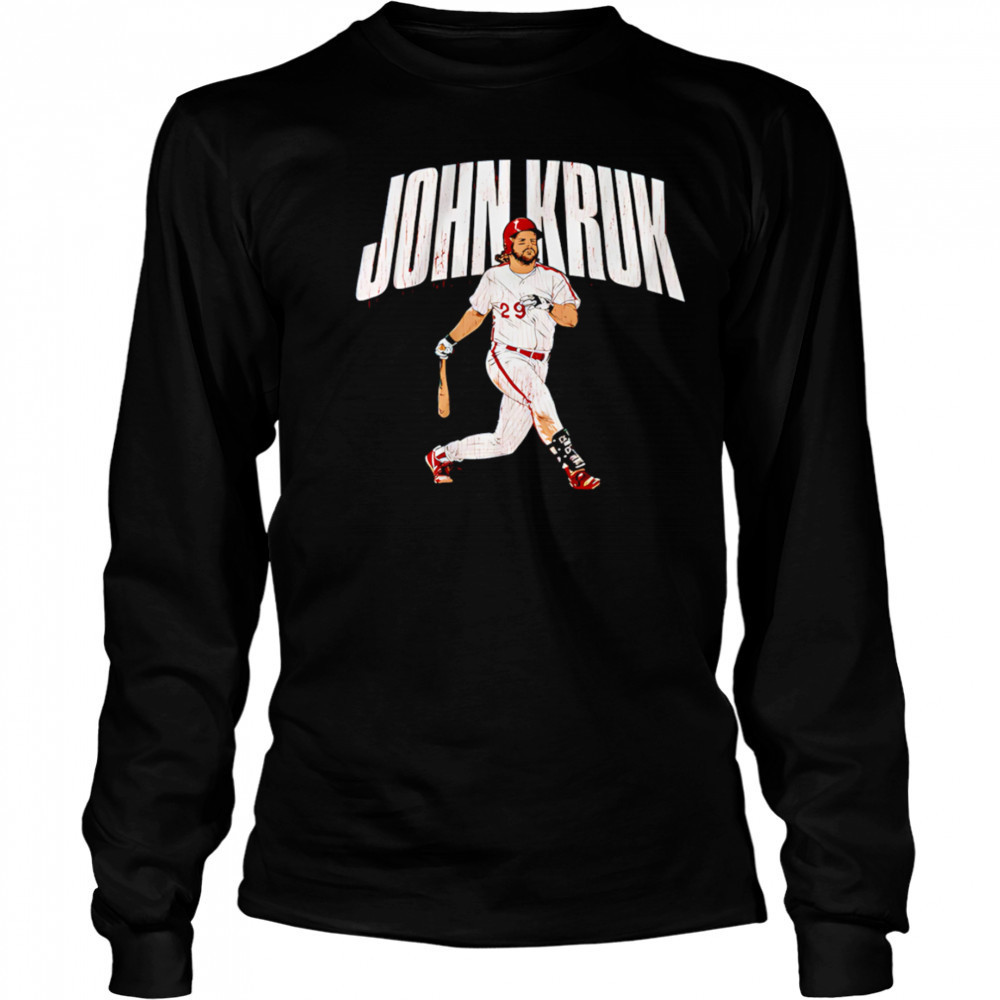 John Kruk Slugger Swing baseball shirt Long Sleeved
