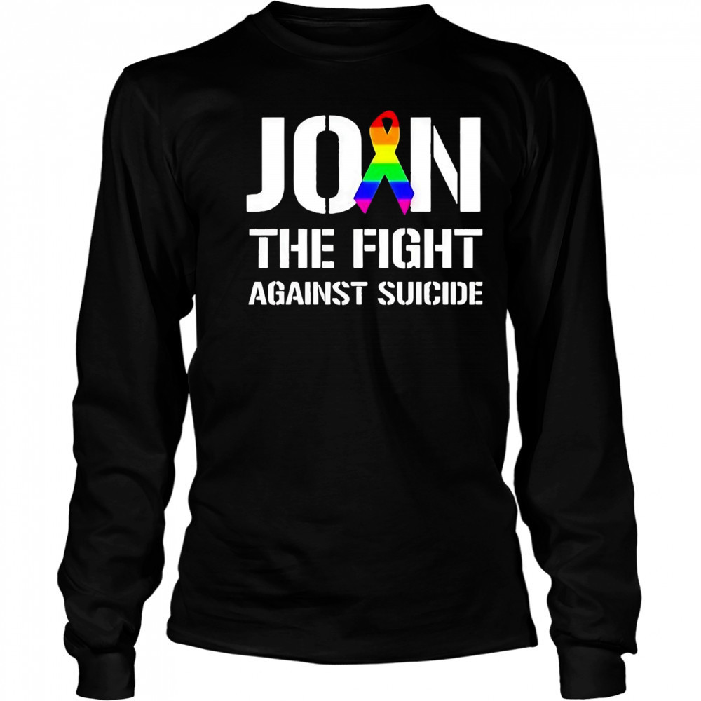 Join the fight against suicide pride shirt Long Sleeved