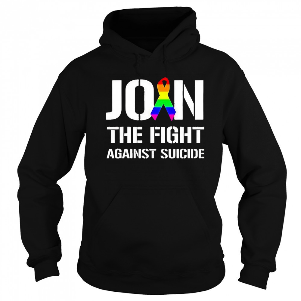 Join the fight against suicide pride shirt Hoodie