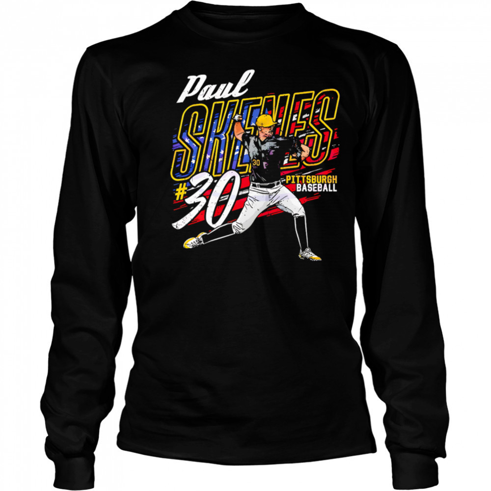 Paul Skenes Pittsburgh Baseball Usa Flag Patriotic shirt Long Sleeved