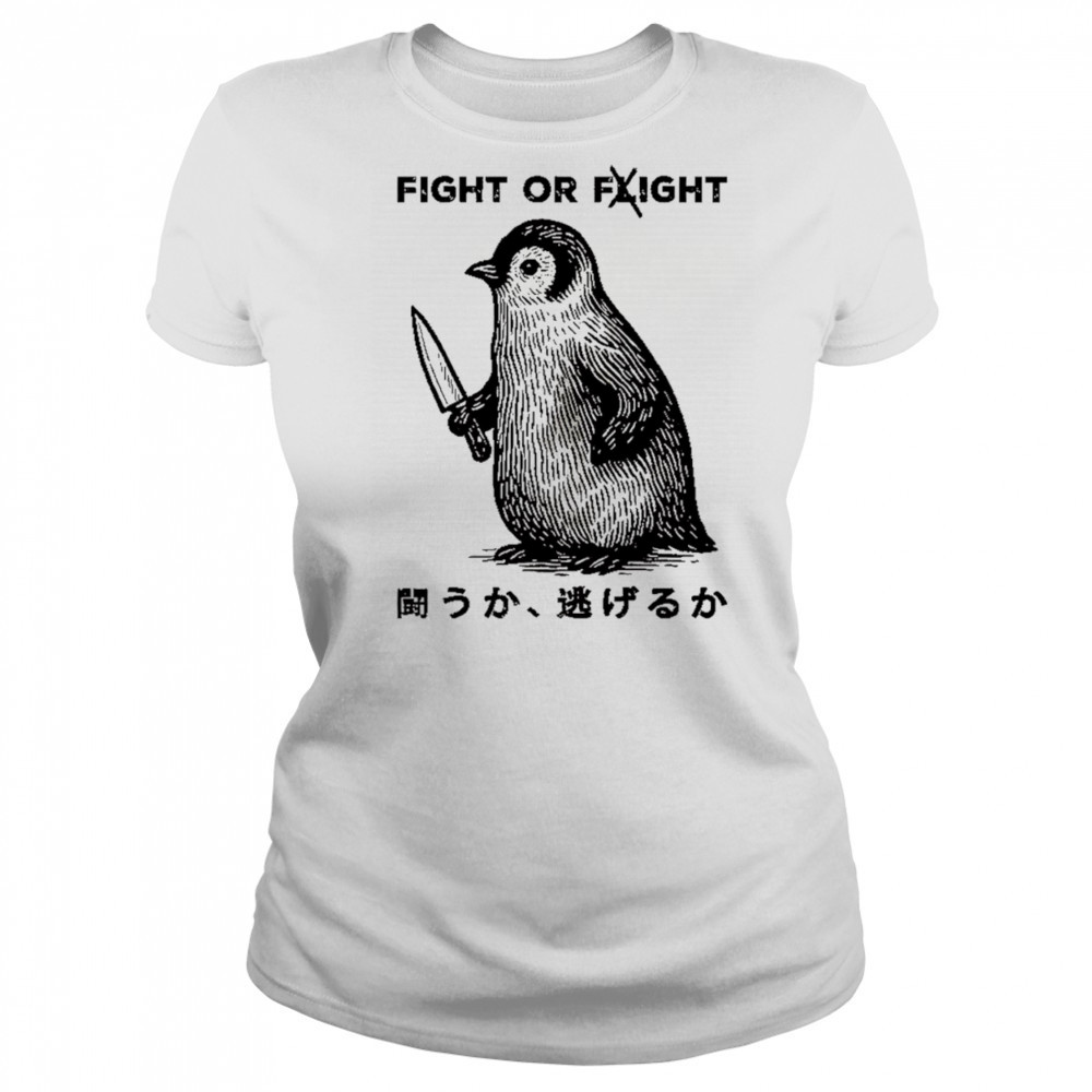 Penguin fight or fight shirt Women's T-shirt