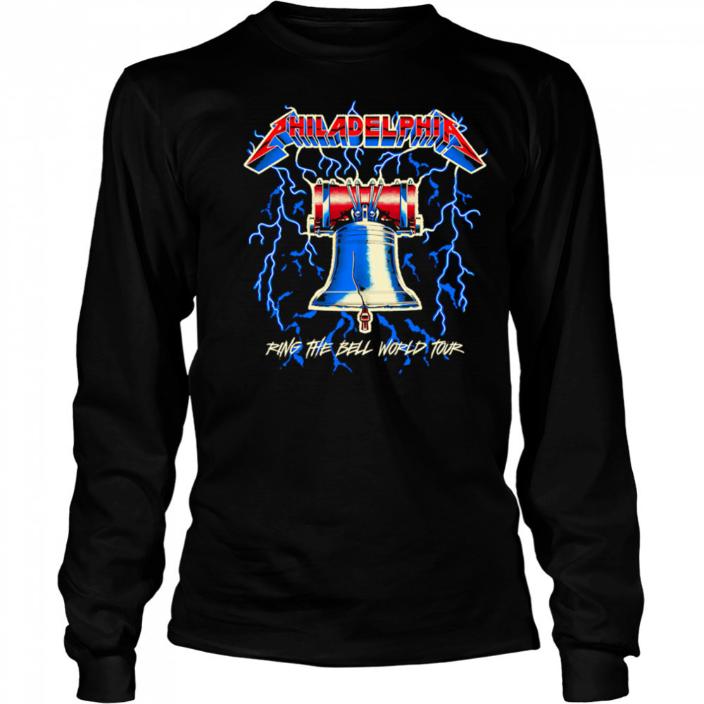 Philadelphia 2025 Baseball Tour Ring the Bell world tour shirt Long Sleeved