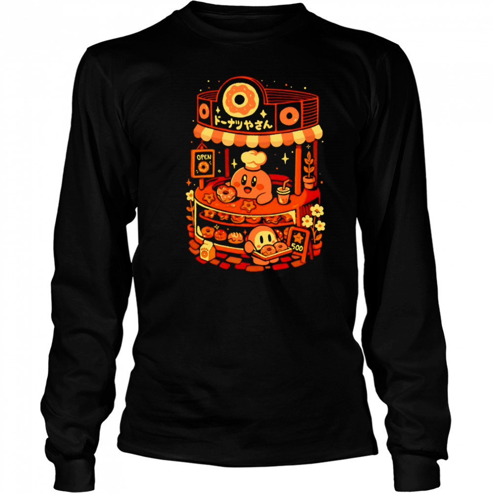 Pink Puff Donuts shirt Long Sleeved