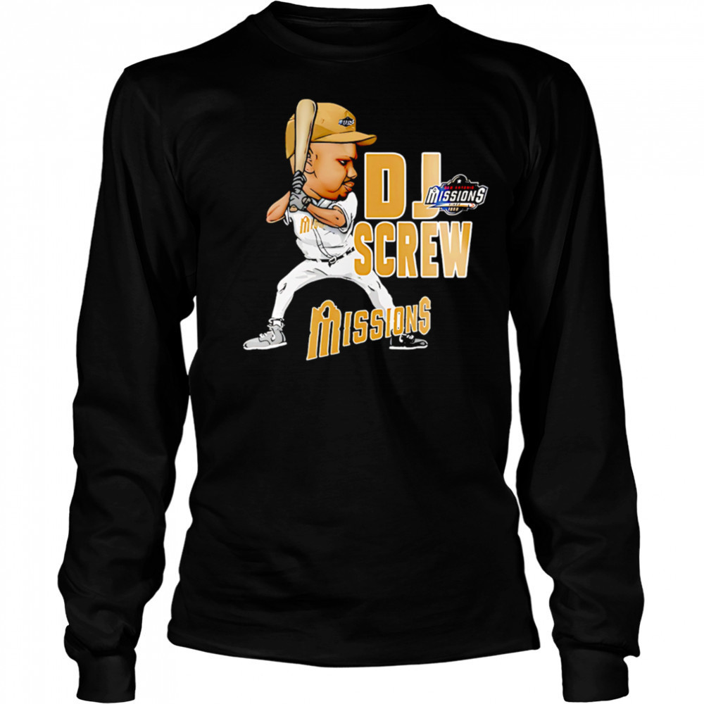 San Antonio Missions DJ Screw 2025 Baseball shirt Long Sleeved
