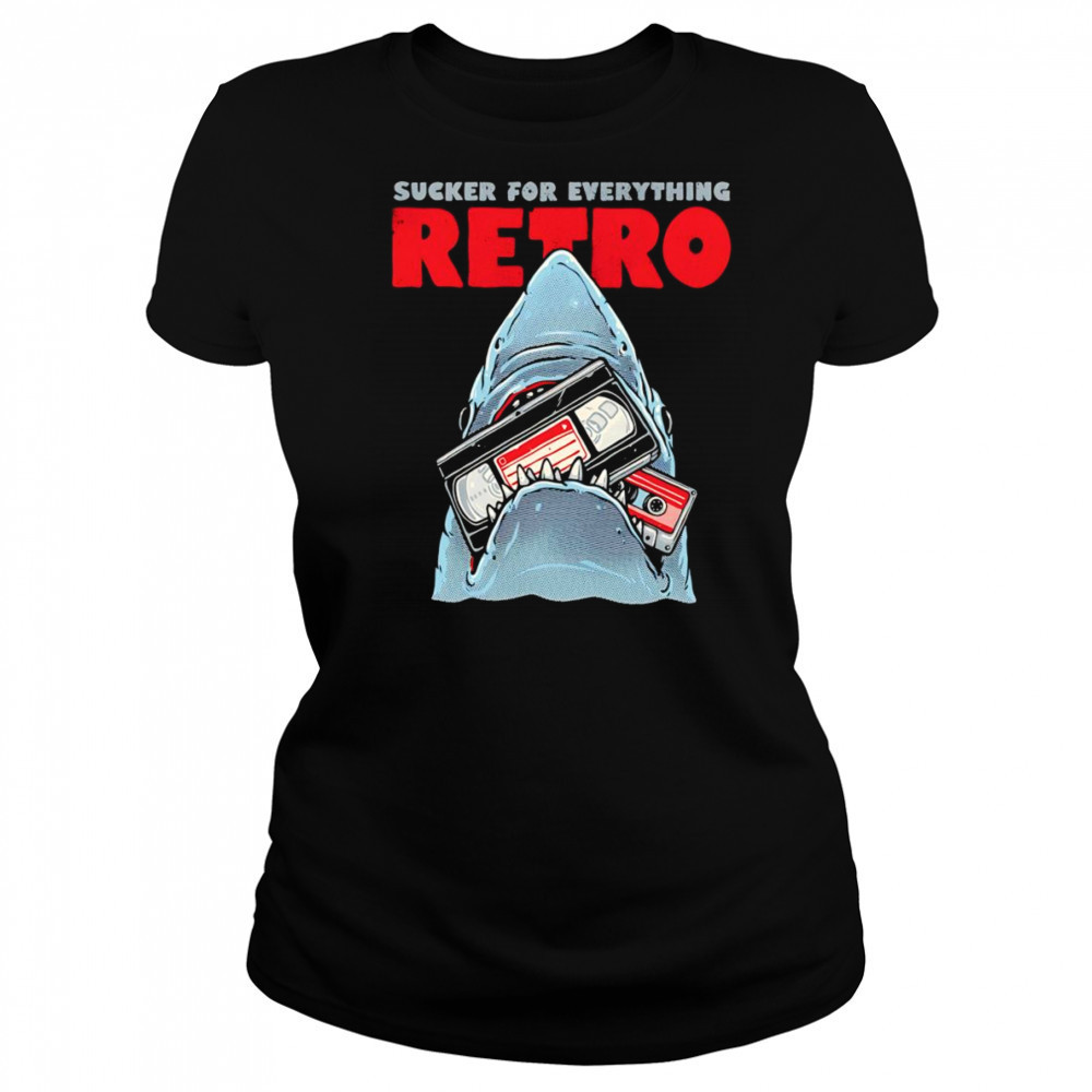 Shark sucker for everything retro shirt Women's T-shirt