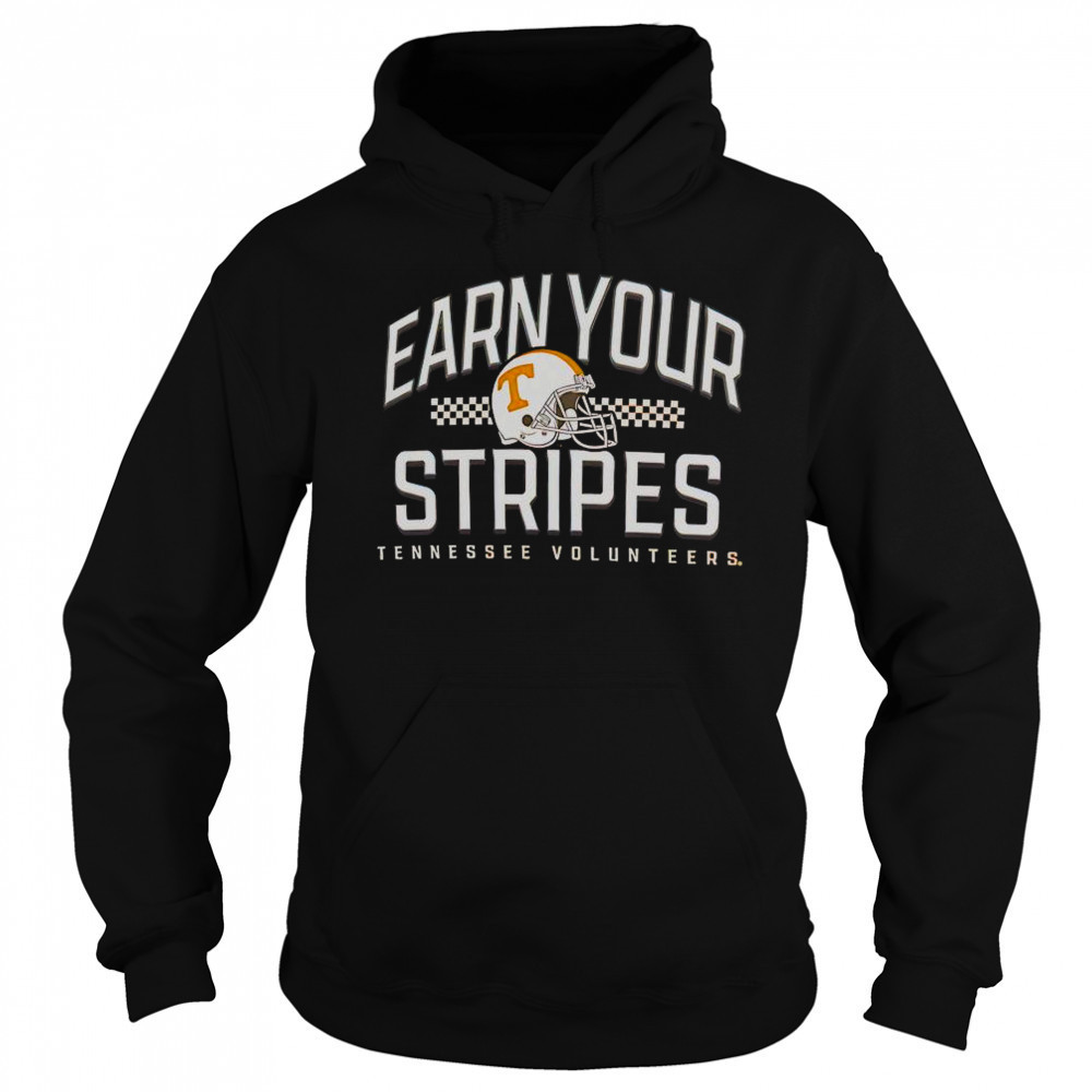 Tennessee Volunteers Earn Your Stripes Helmet T-Shirt Hoodie