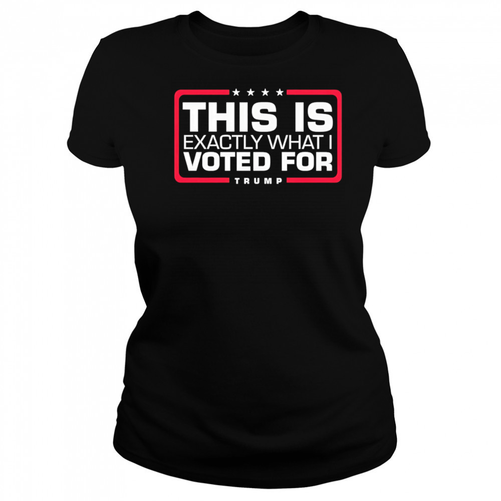 This is exactly what i voted for Trump shirt Women's T-shirt