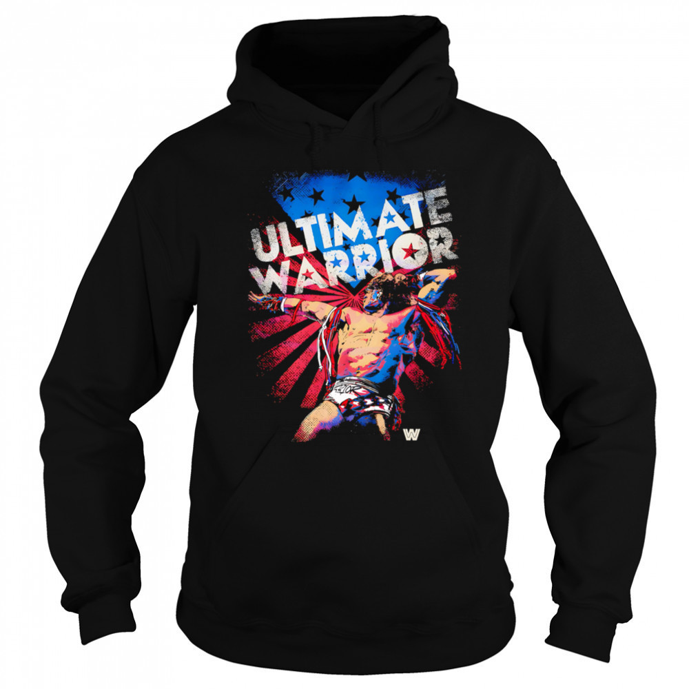 Ultimate Warrior Wrestling Usa Flag Patriotic Fourth Of July shirt Hoodie