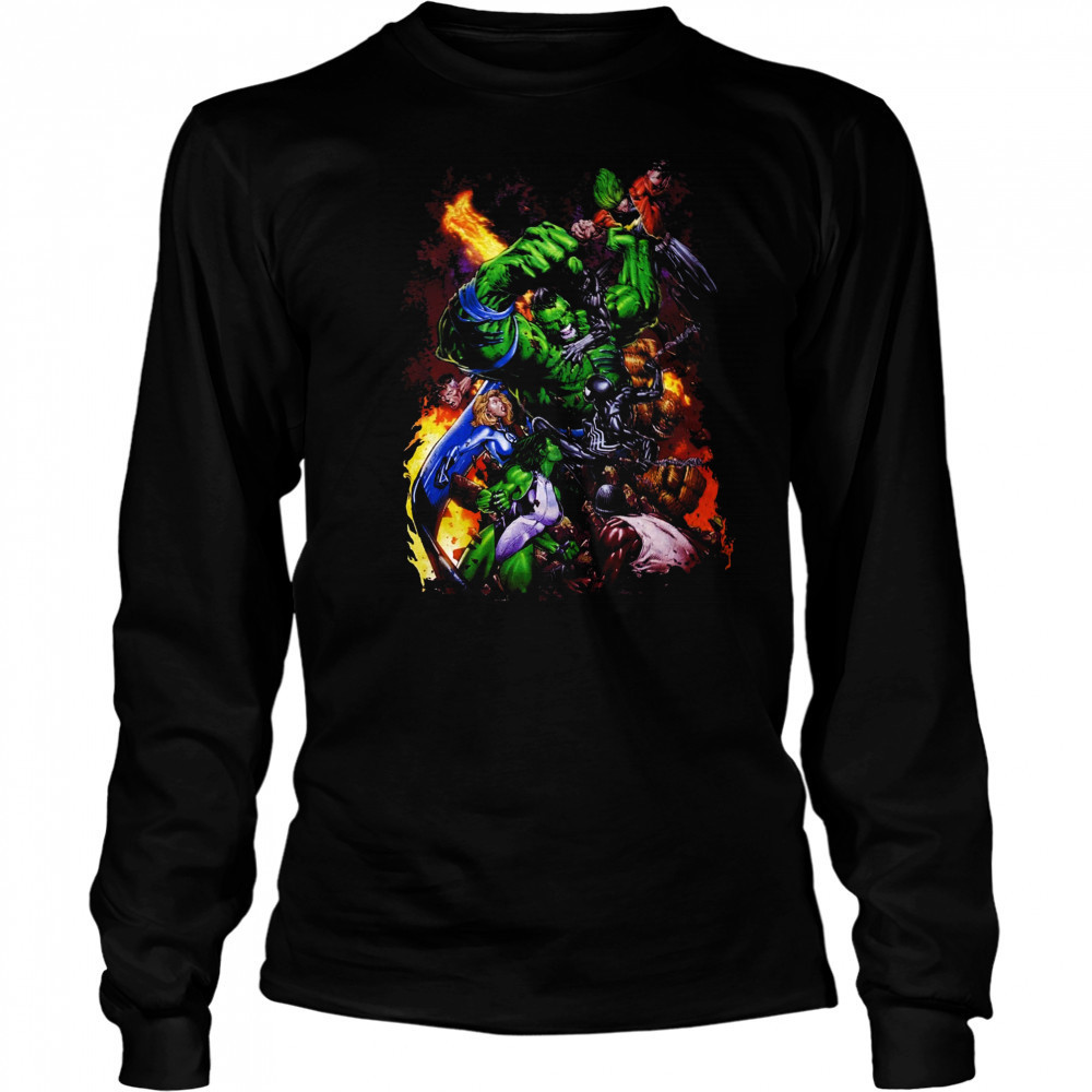 World War Hulk T-Shirt Long Sleeved