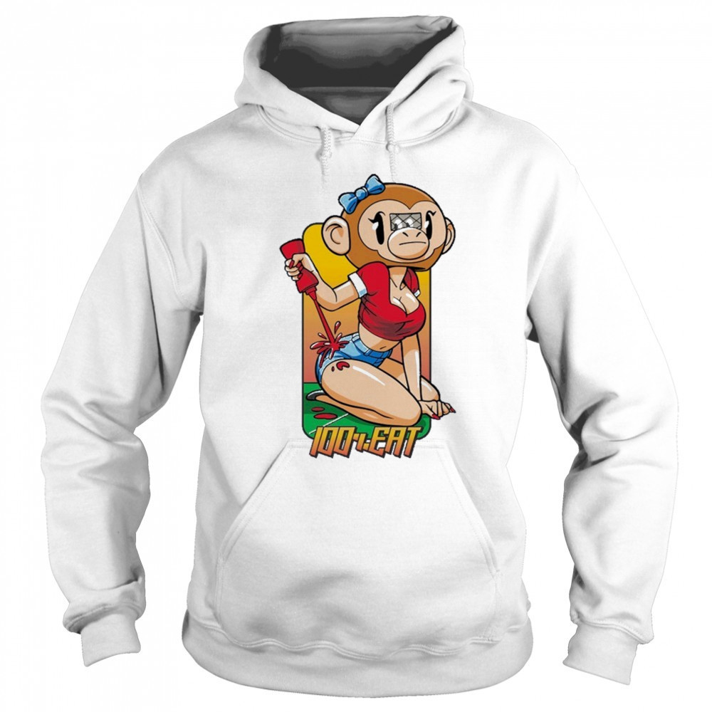 100% Eat Monkey Hookup T-shirt Hoodie